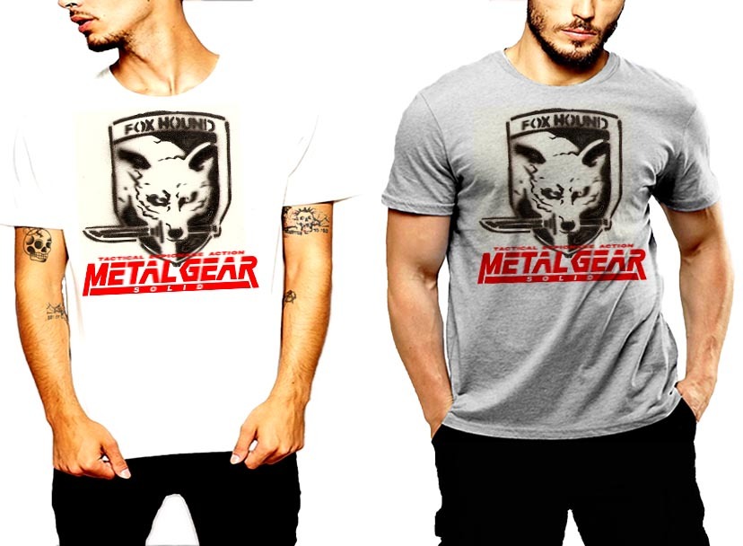 Brand New Metal Gear T-Shirt Fox Hound Solid Snake Tactical Espionage Action Tee gallery