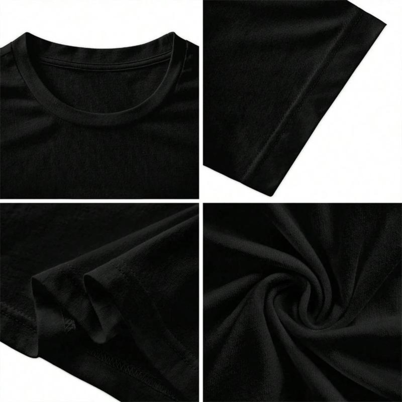 Men's Letter Print Round Neck Tee, Regular Fit Short Sleeve T-shirt gallery