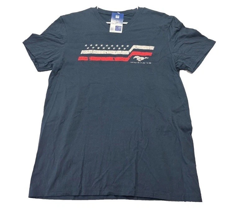 Ford Mustang Mens XL Short Sleeve T-Shirt Officially Licensed July 4th Patriotic gallery
