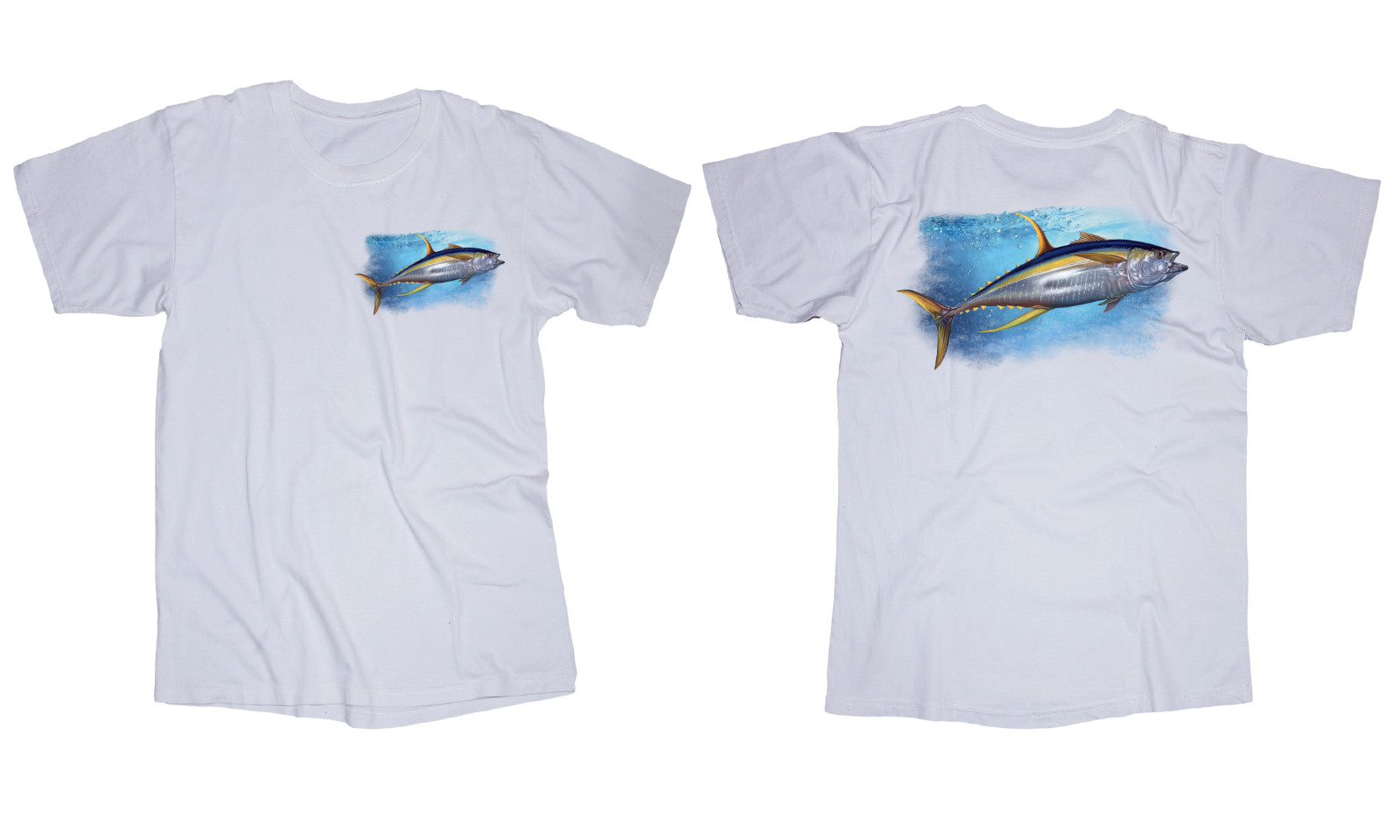 Yellowfin Tuna Fish T-shirt Saltwater Powerboat Sailboat Ocean Penn Fishing