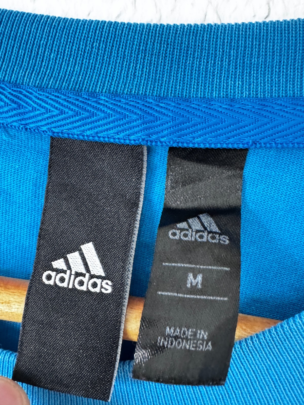 Adidas Men's Essential Logo T-Shirt - Blue - Size M - Cotton - CZ7511 gallery