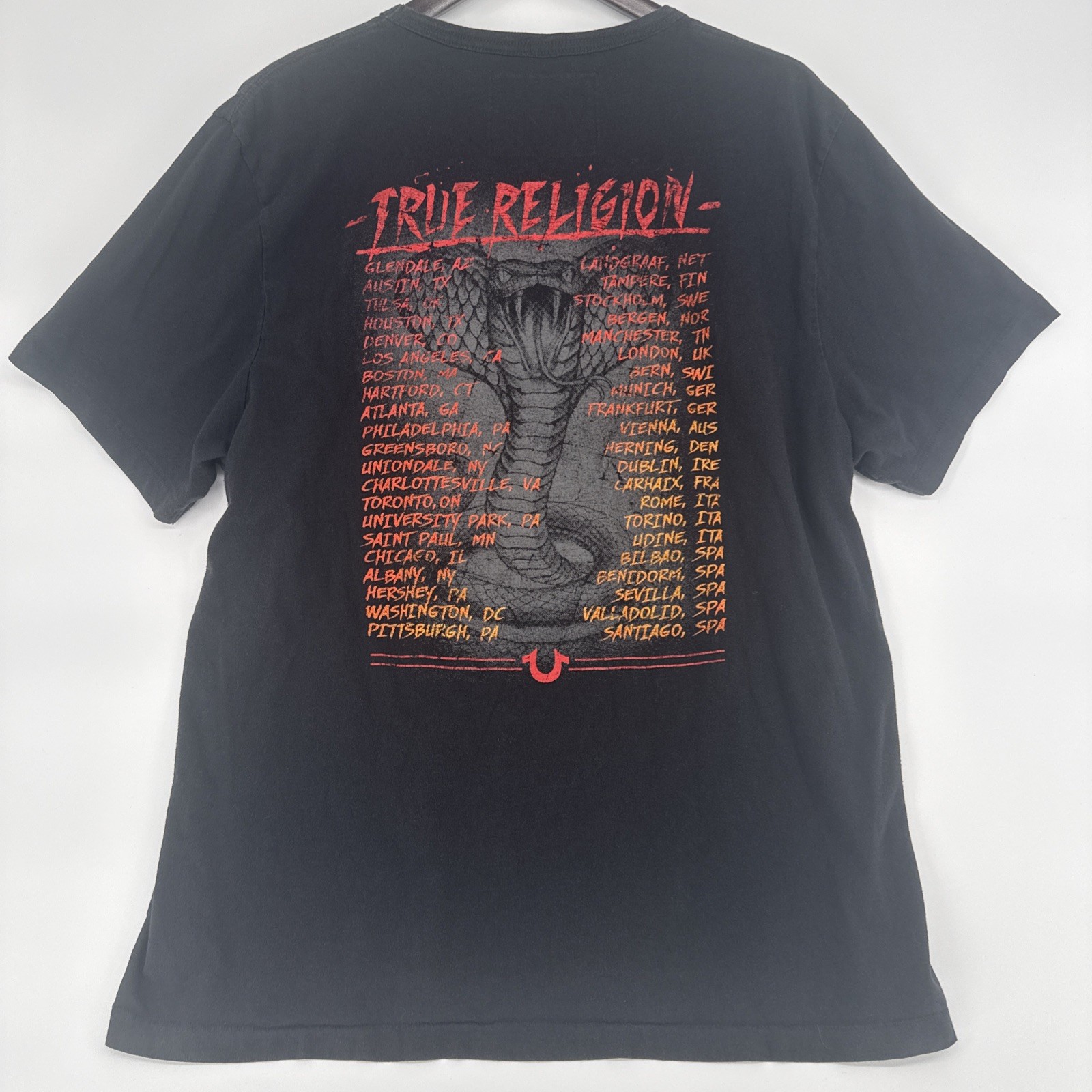 True Religion - World Tour- Skull Tee Shirt Men’s XXL 100% Cotton gallery