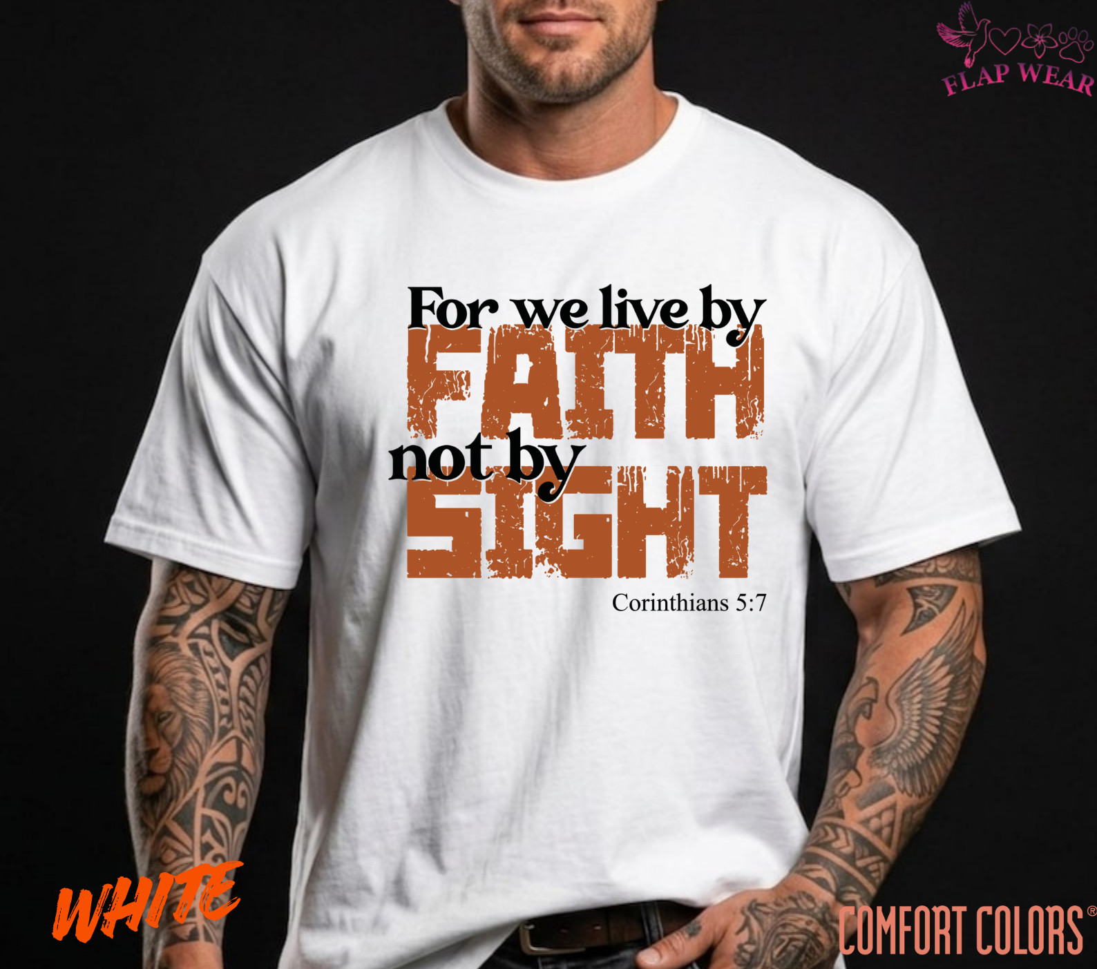 Unisex For We Live By Faith T-Shirt, Men T shirt,Women T shirt Gift ReligionTop gallery