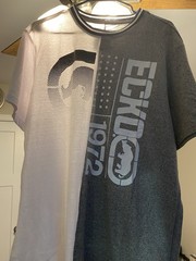 Ecko Men’s Graphic Print Crew Neck Short Sleeve Cotton T-Shirt Black/White L