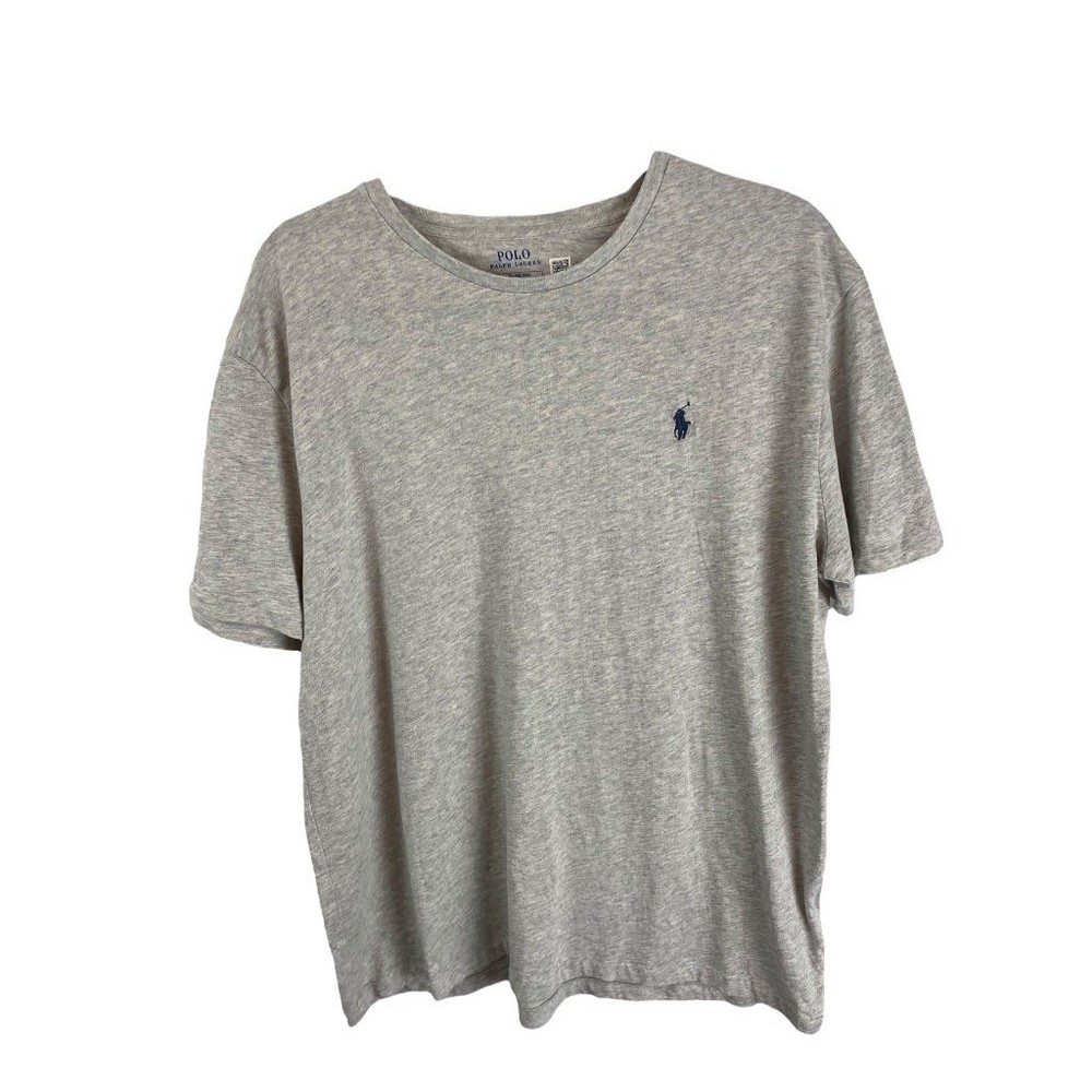 Large Polo Ralph Lauren Men’s Gray Short Sleeve Tshirt Cottton