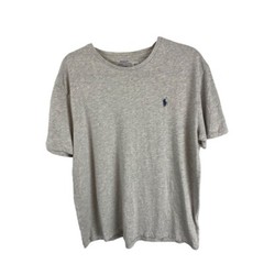 Large Polo Ralph Lauren Men’s Gray Short Sleeve Tshirt Cottton