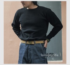 Non Stock Fall Winter Long Sleeve Basic Shirt Waffle Thermal Shirt Heavyweight
