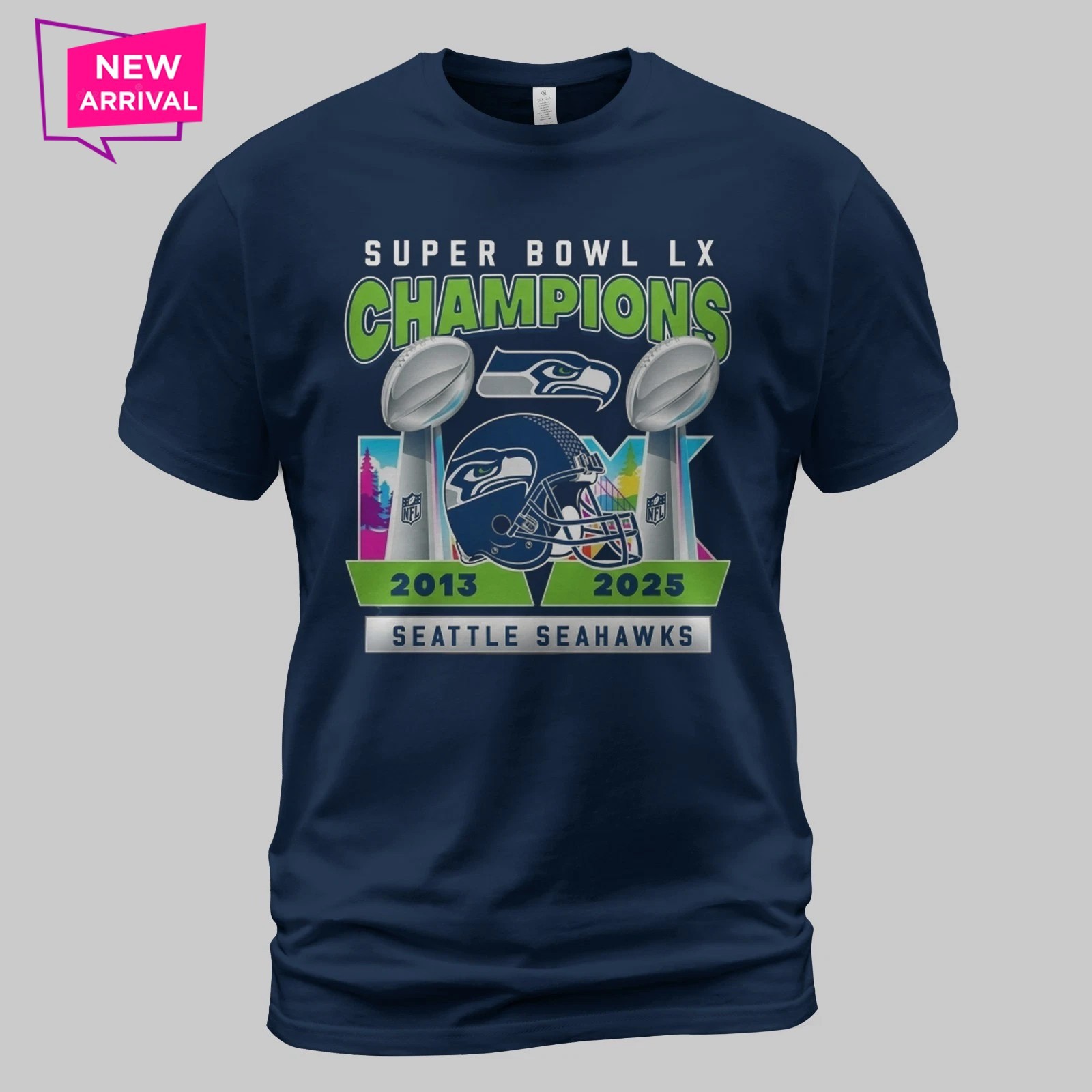 Seahawks Bowl LX Champns 2x Limited TShirt - Size S to 5XL gallery
