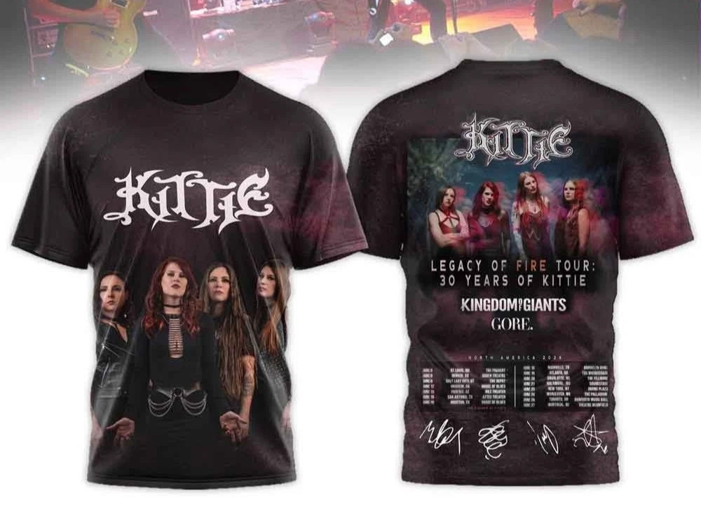 Kittie Legacy of Fire Tour – 30 Years of Kittie AOP T-Shirt BT2387
