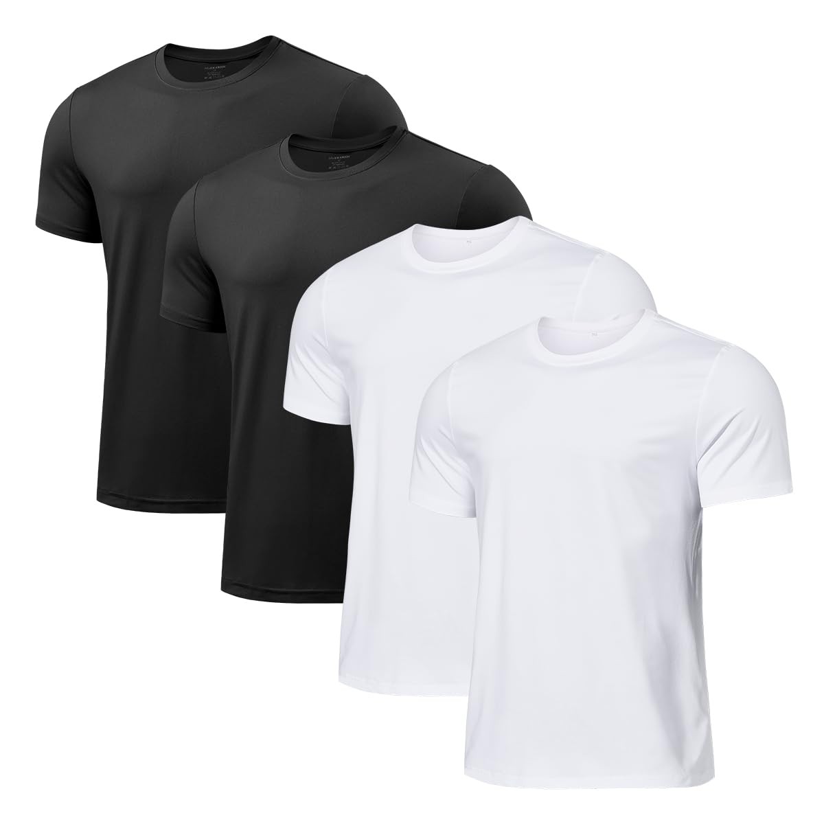 Men’s Quick Dry Gym T-Shirts Multipack Workout Short Sleeve Shirts Athletic R…