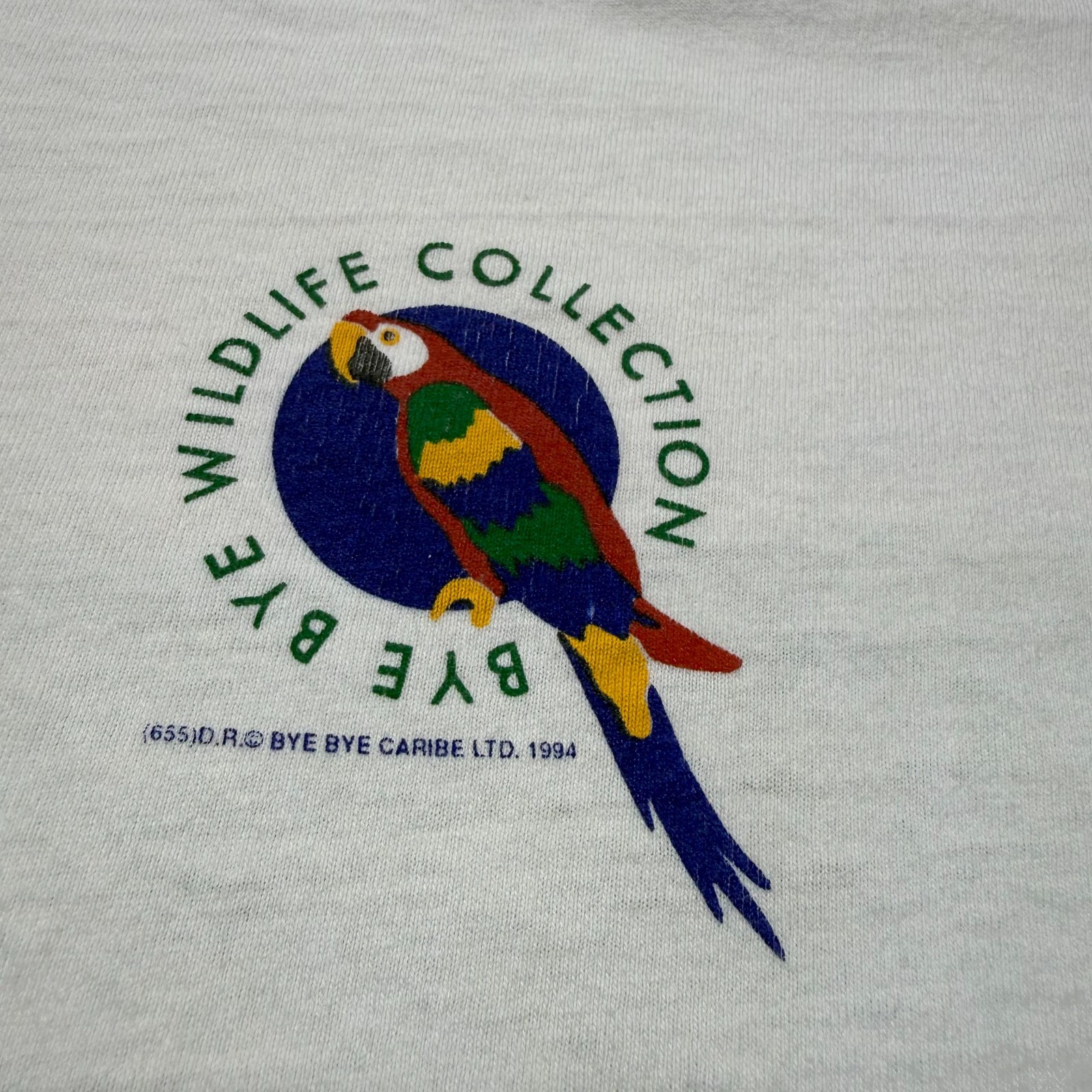 Vintage 90s Bye Bye Cozumel Mexico Wildlife Parrot Animal Graphic T-Shirt Large gallery
