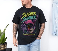 Slasher Summer 80s Horror Vintage Summerween T-Shirt