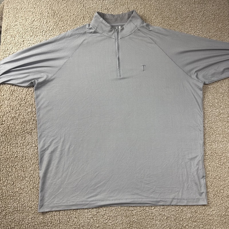Johnnie-O 1/4 Zip Performance Pullover Golf Shirt Mens XL Gray – Pickaxe Logo