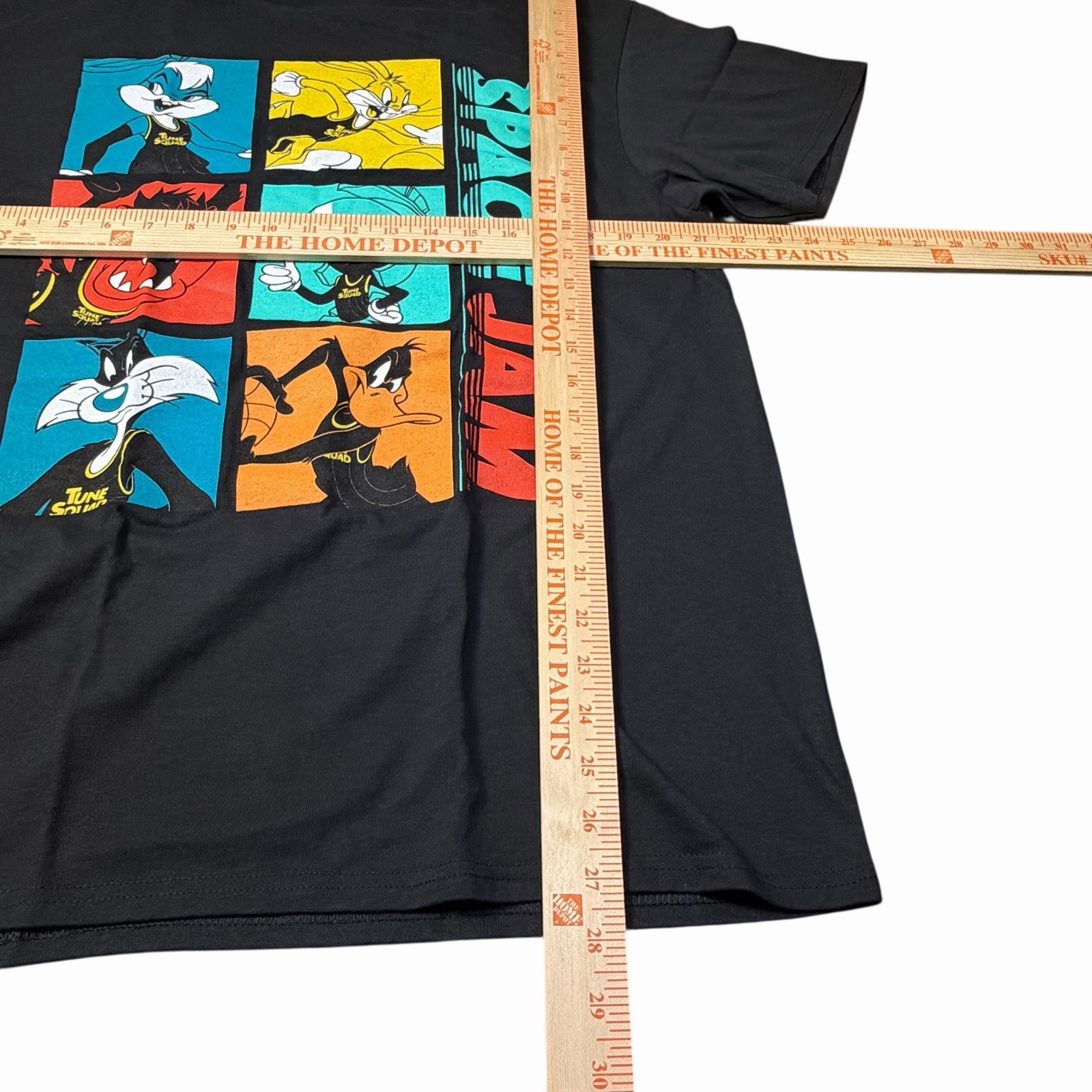 SPACE JAM New Legacy Black Large T-Shirt Bugs Taz Daffy Marvin Tune Squad NEW gallery