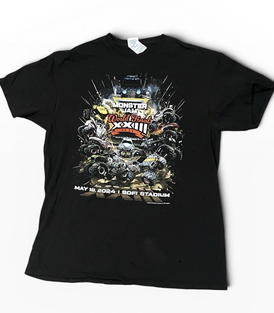 Monster Jam World Finals XXIII 2024 SoFi Stadium Shirt Mens L