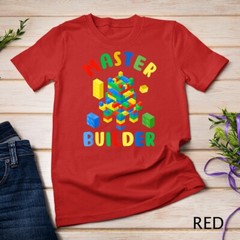 Cool Master Builder Funny Building Blocks For Kids Men Women Unisex T-shirt