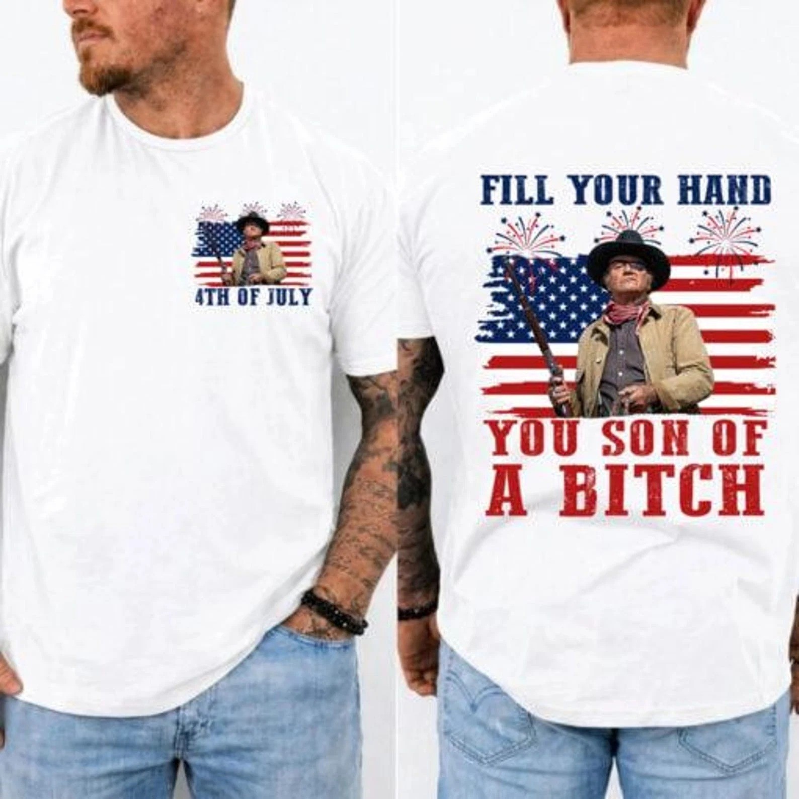 Fill Your Hand You Son Of A Bitch Shirt, John Wayne Rooster Cogburn T-Shirt gallery
