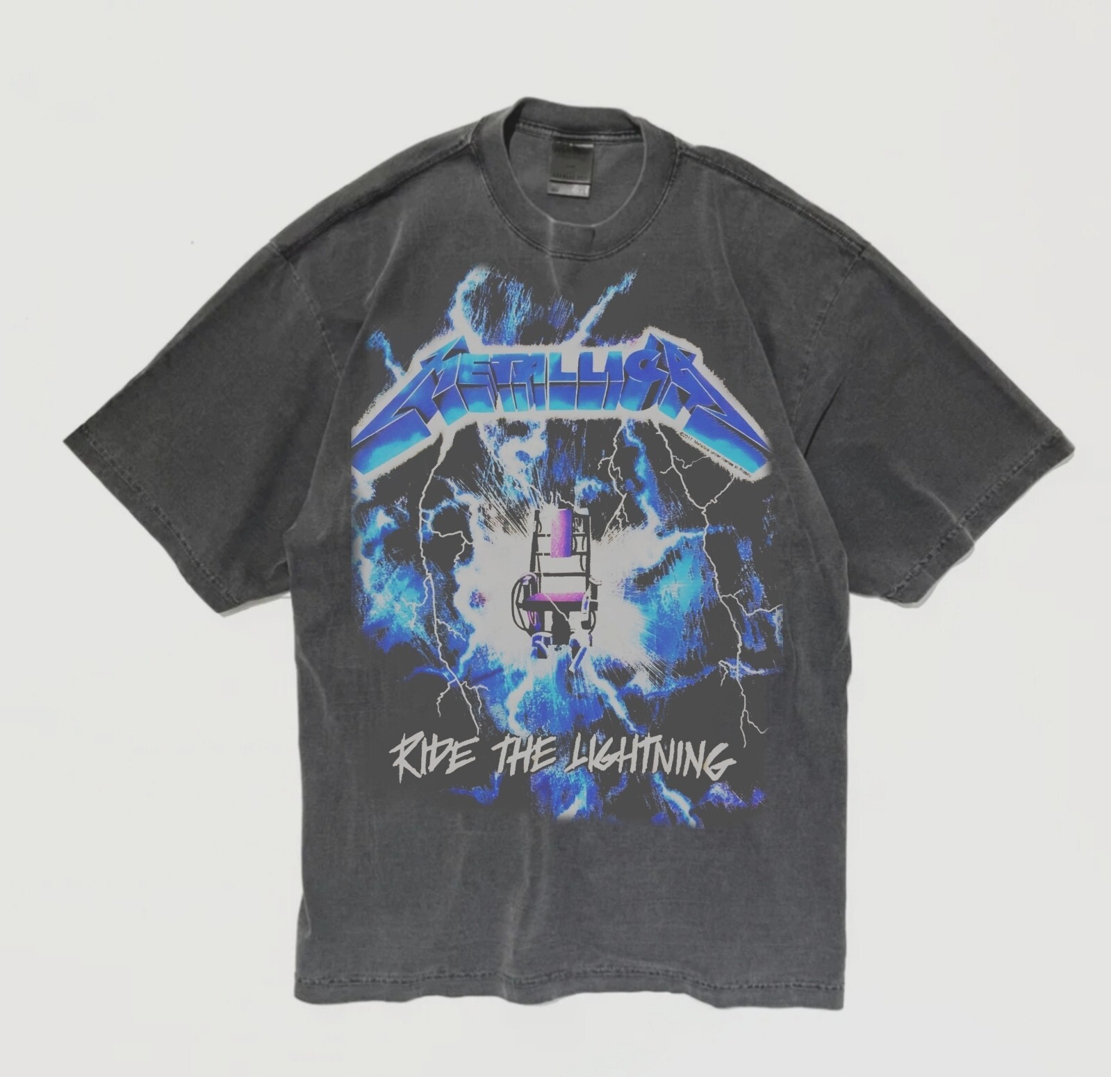 METALLICA RIDE THE LIGHTNING A SHAKA HEAVYWEIGHT GARMET DYED T SHIRT gallery