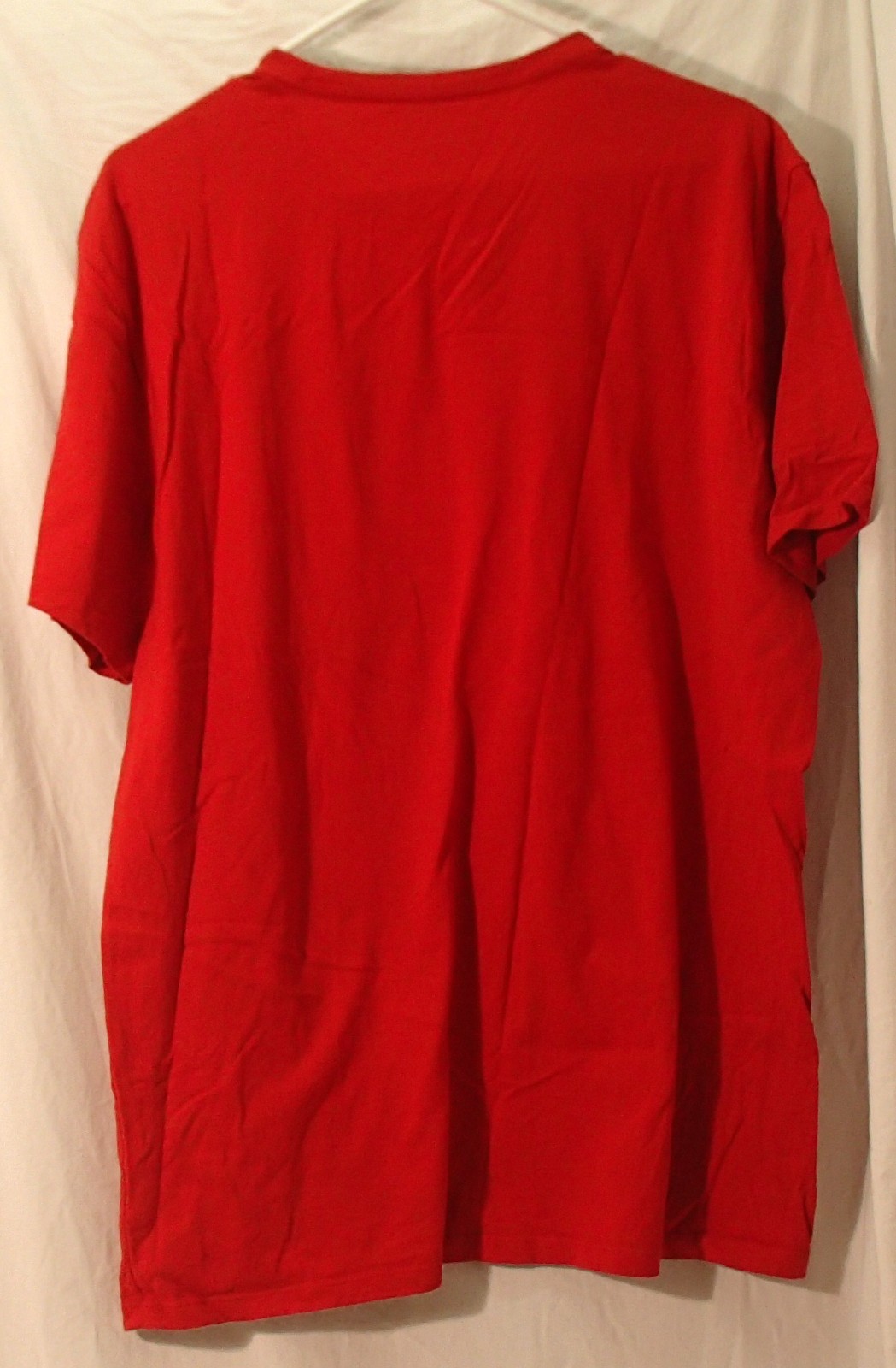 Tommy Hilfiger Red Cotton Silk-Screened T-Shirt Mens Size Large gallery