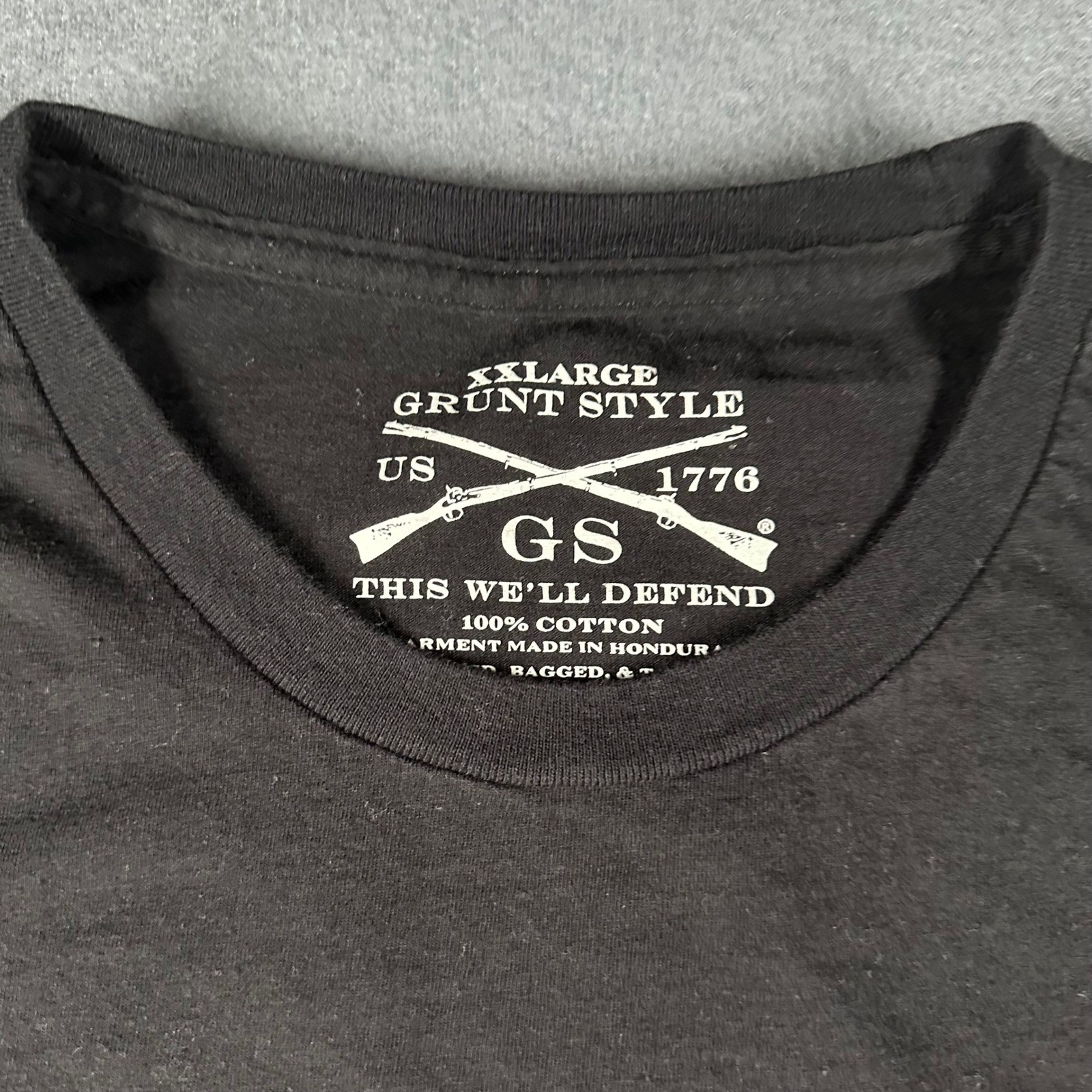 Grunt Style Mens XXL R.E.D. T Shirt Black Red Palm Tree Flag Graphic Tee gallery