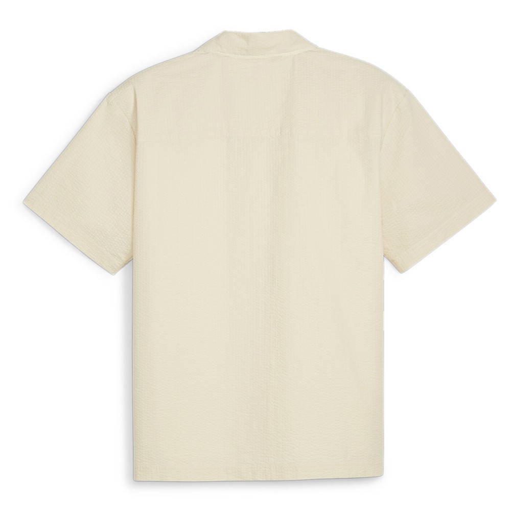PUMA Made With Quality Seersucker Collared Short Sleeve Button Up Shirt Mens Siz gallery