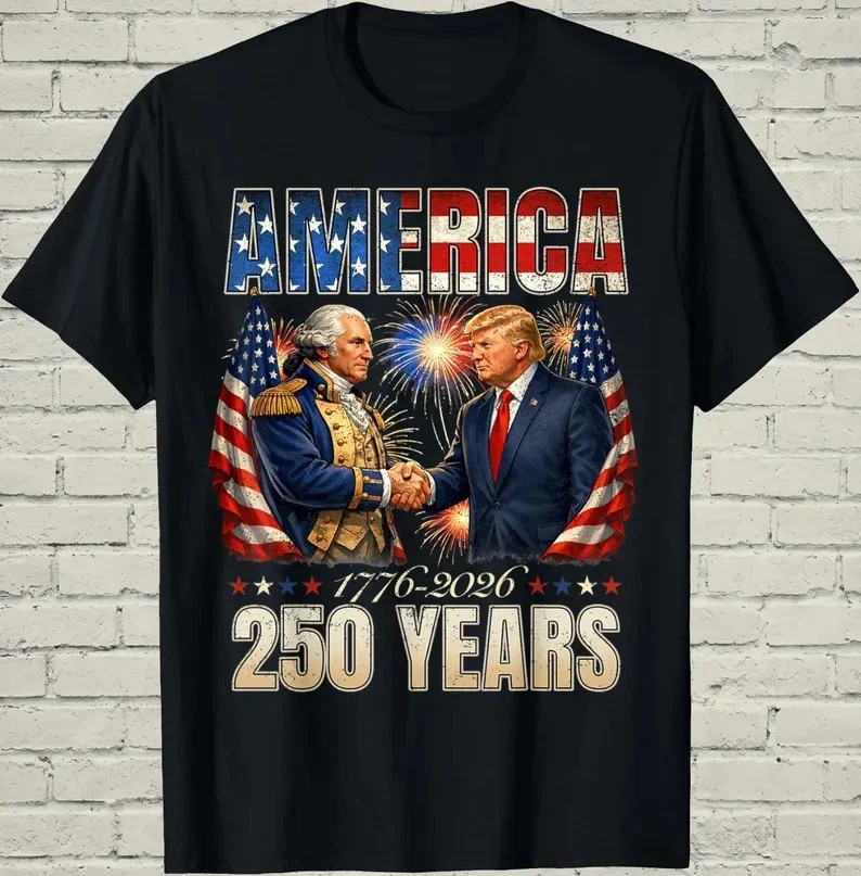 America 250th Anniversary Shirt Patriotic Washington Graphic Tee gallery