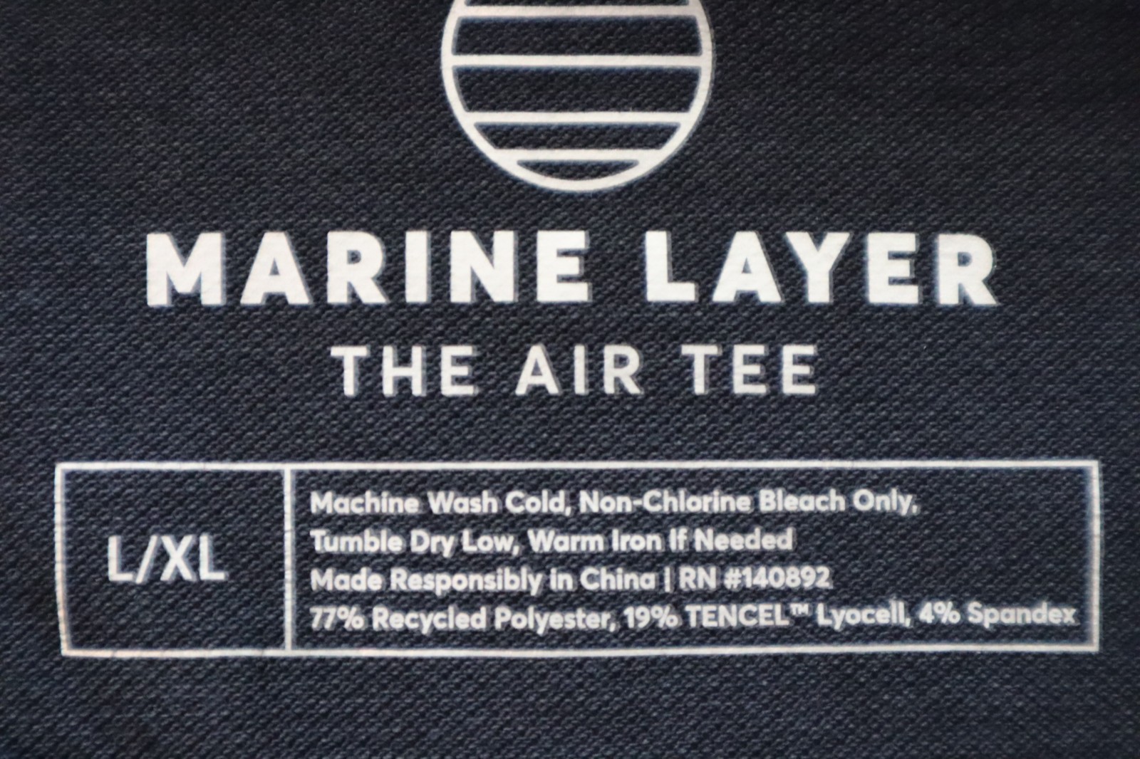 Marine Layer 14965 Men's Sz L/XL Sky Captain Blue Air Crew Tee Shirt gallery