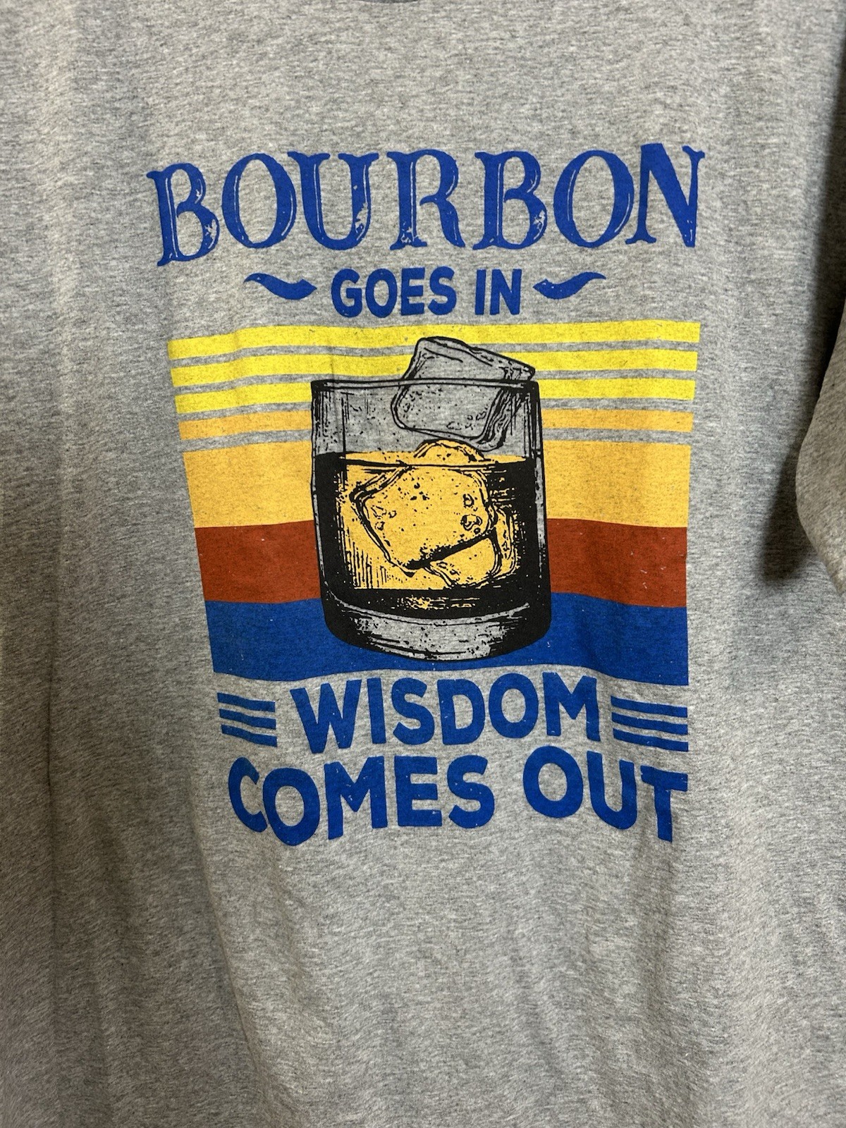 Men’s Graphic T Shirt Bourbon Lover Dad Gift Funny XL No Tags See Measurement gallery