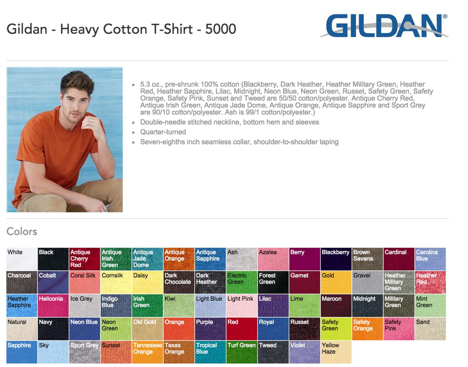Gildan T-SHIRTS BLANK BULK LOT Colors or White S-XL Wholesale gallery