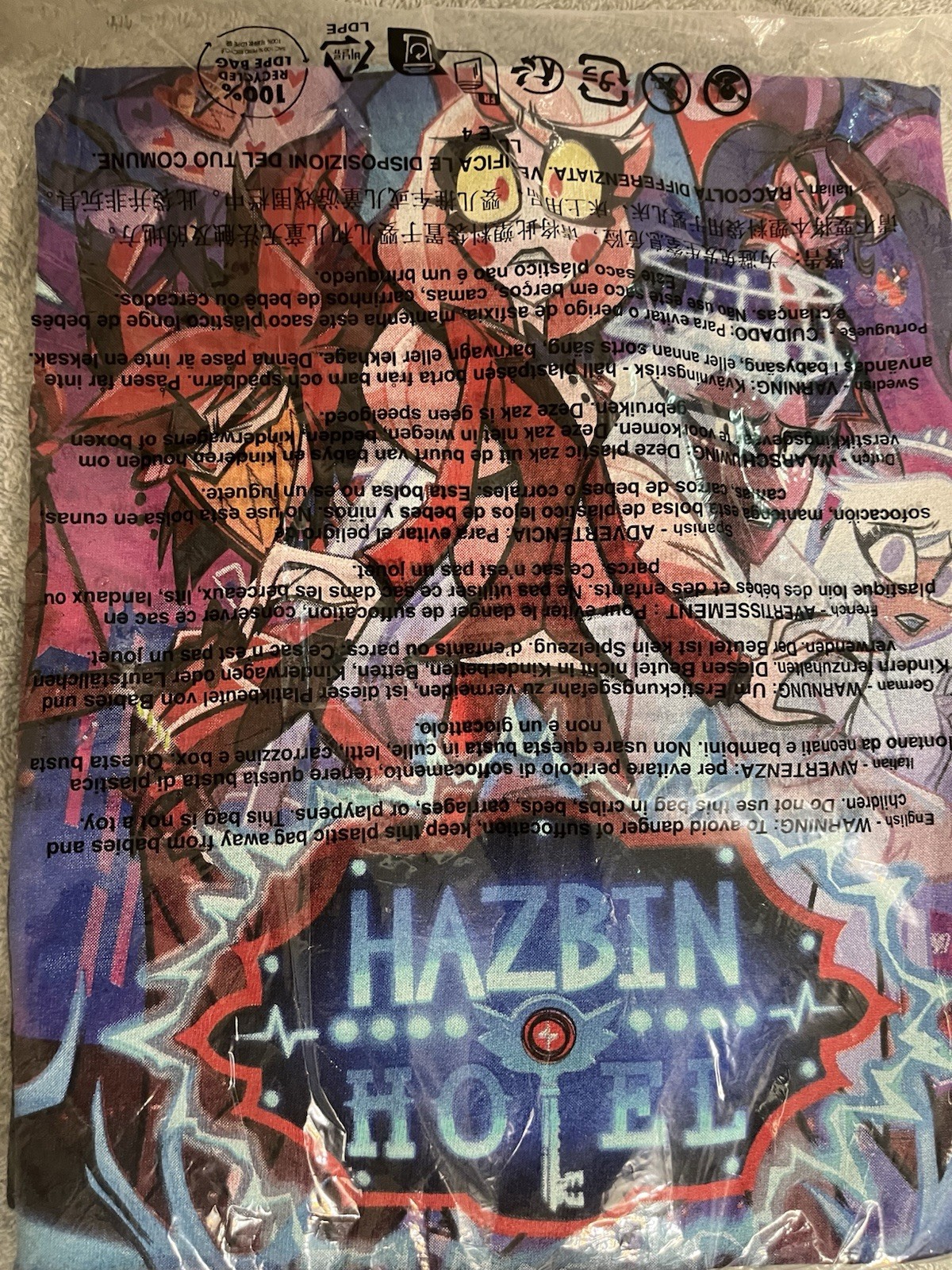 Hazbin Hotel Shirt Lot of 2 Size Large 1 NWT & 1 Used 1 Used See Description gallery