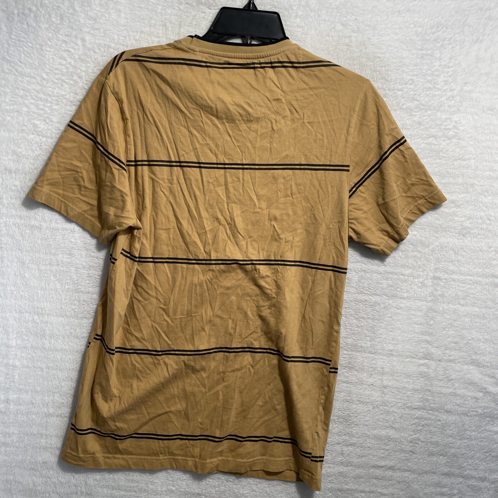 Denim Flower Shirt Brown Stripe Mens Medium Short Sleeve Portland Graphic gallery
