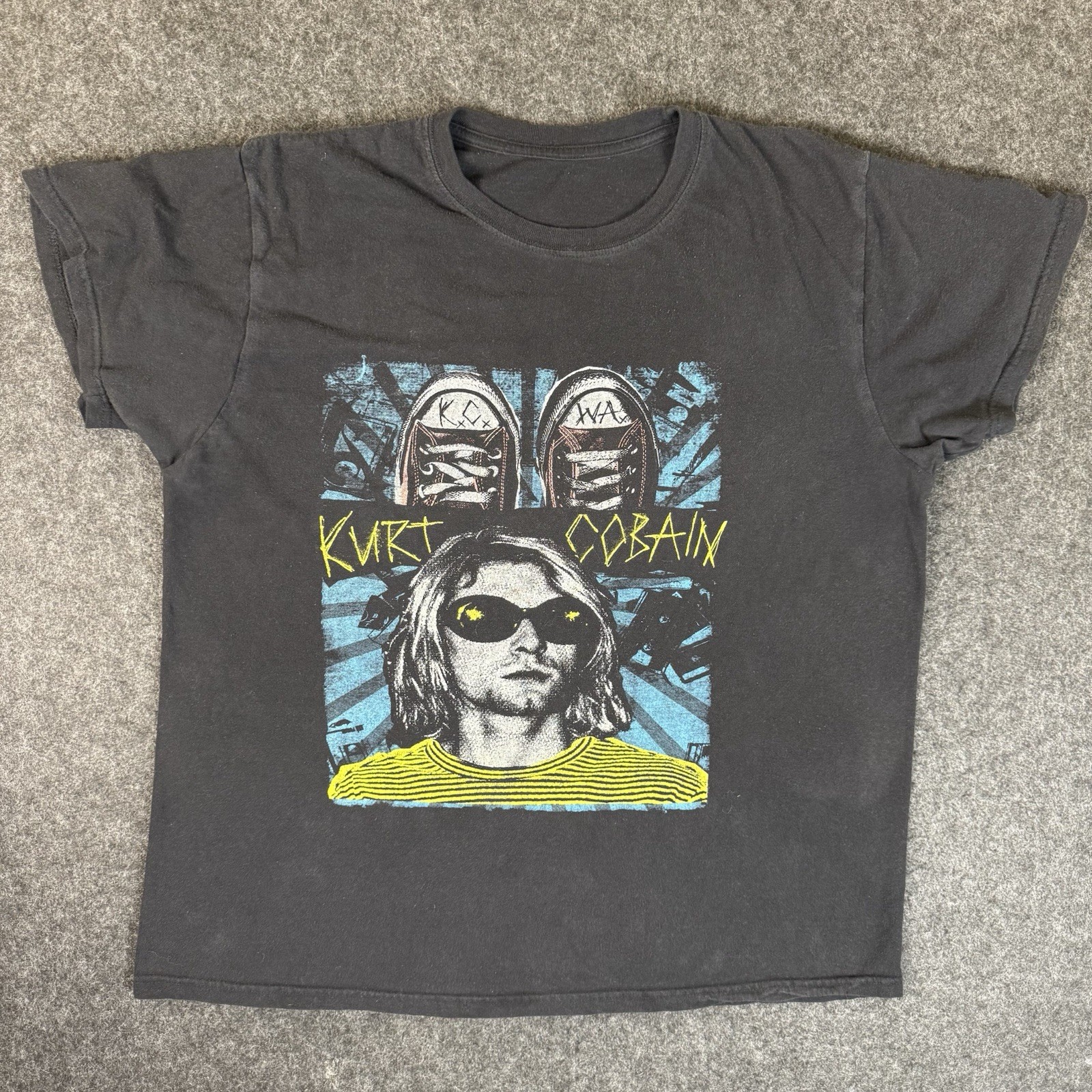 Kurt Cobain Y2K Converse Nirvana Size L Spencer’s Chucks Grunge- See Measurement