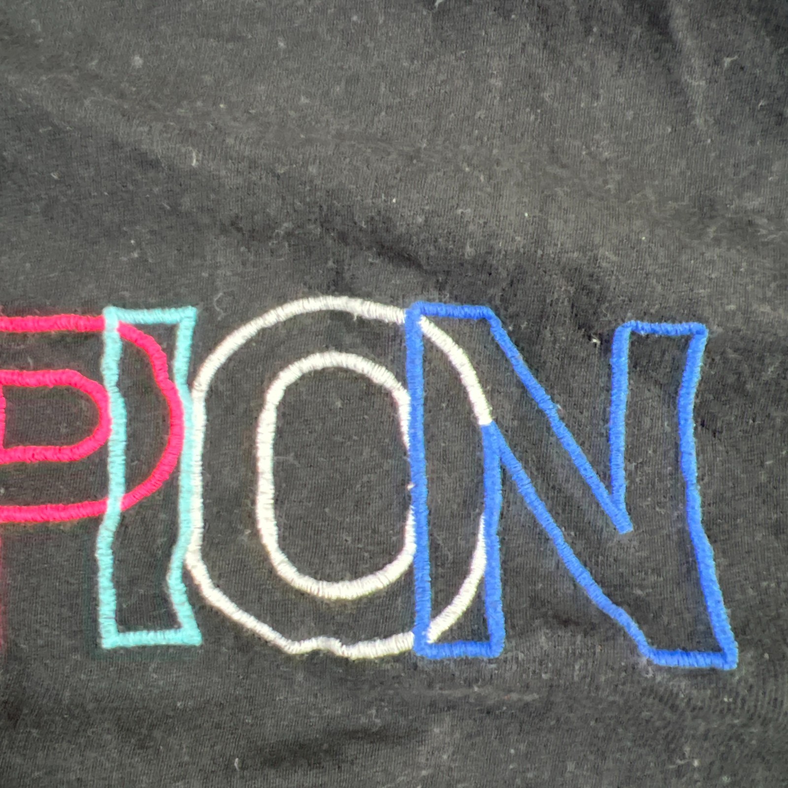 Champion T Shirt Mens L Black Embroidered Logo Cotton Ribbed Crew Neck Pullover gallery