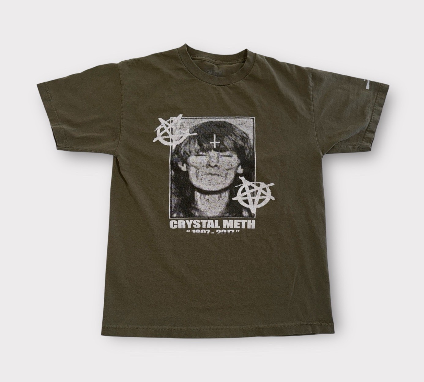 G59 Crystal Meth T-Shirt Men’s Small Green Short Sleeve SuicideBoys