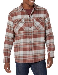 Pendleton Men’s Burnside Flannel Shirt – Rust Coffee Plaid