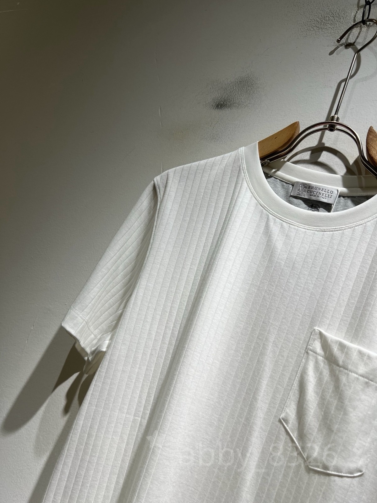 NEW Brunello Cucinelli Classic Men's Regular Cotton Casual Short-Sleeve T-Shirt gallery