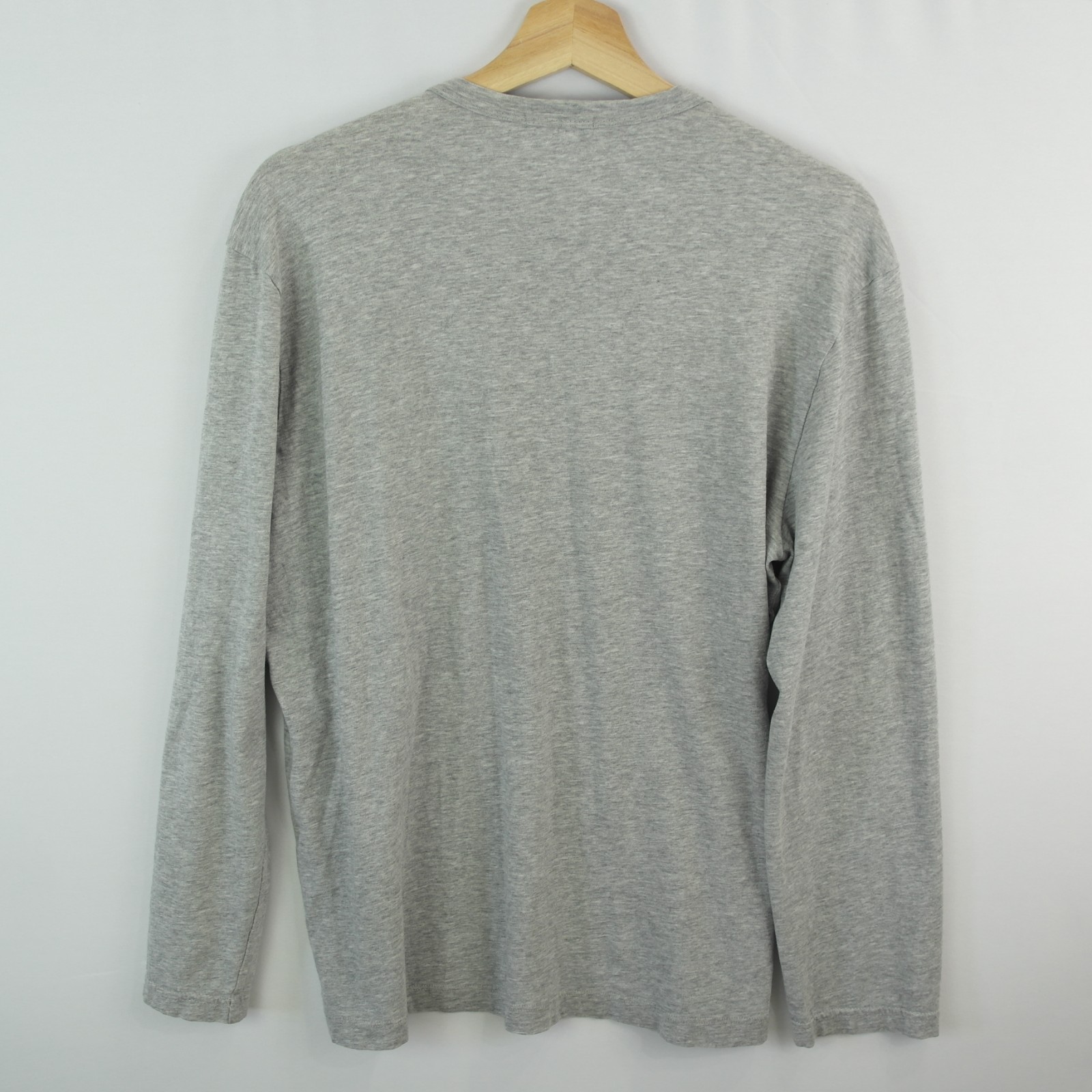 James Perse Shirt Mens Size 2 Gray Crewneck long sleeve MHEL3351 Cotton gallery