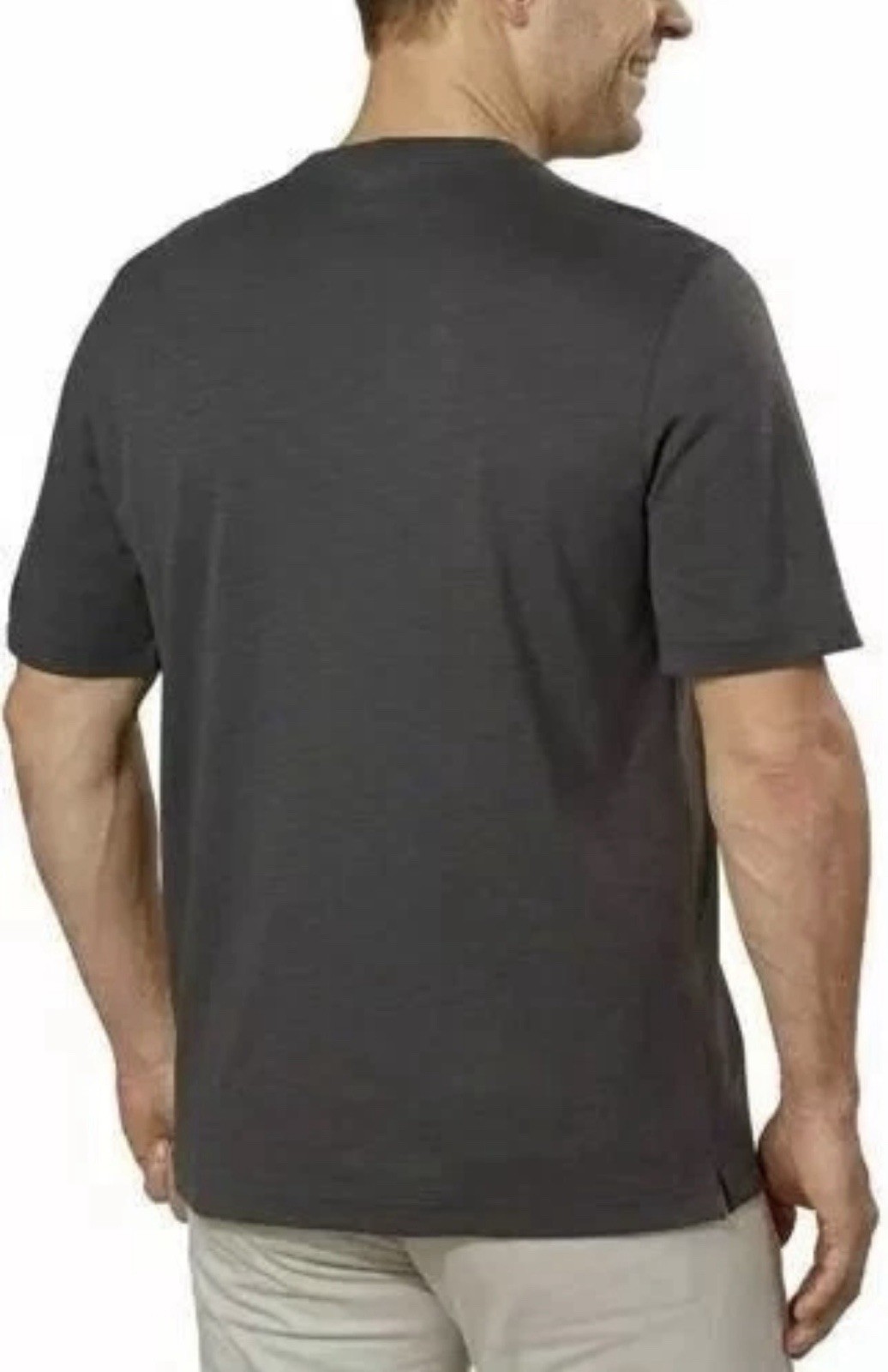 Kirkland Signature 100% Pima Cotton Slub Tee, Men's Large, Gray, NEW gallery