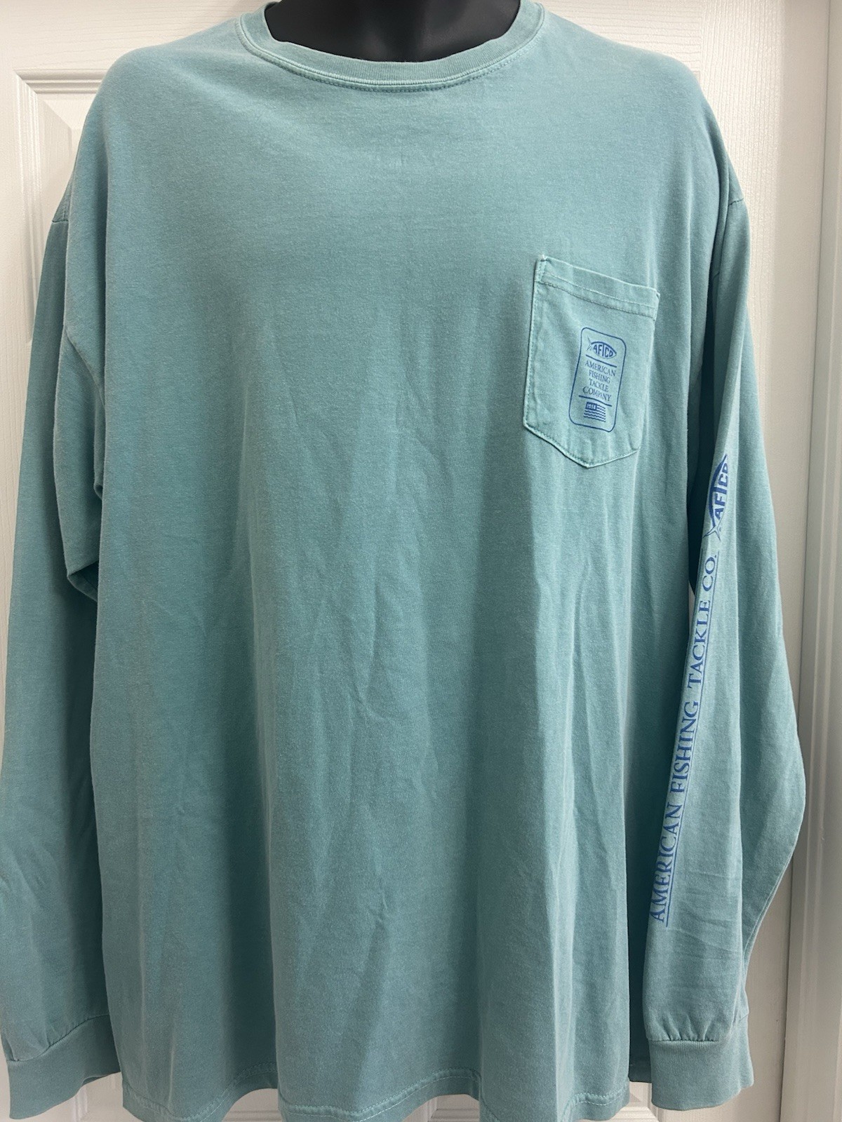 Aftco Cotton Fishing Long Sleeve Shirt Men's XL Pocket gallery