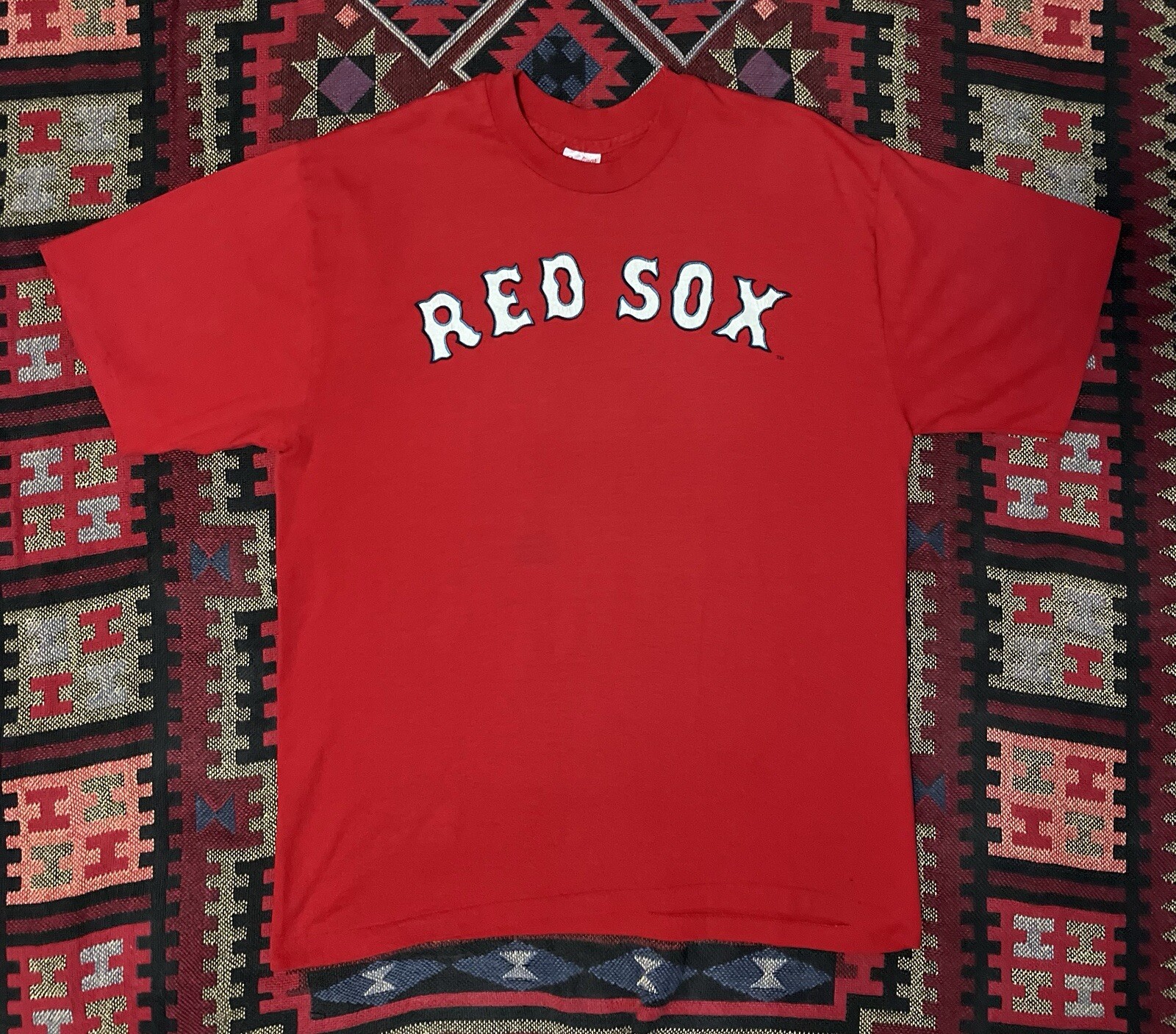 Vintage Boston Red Sox T-Shirt Rawlings MLB Baseball 80s 90s Red Single Stitch