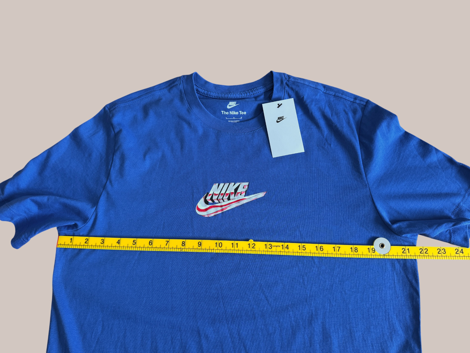 Nike Sportswear Men's T-Shirt Royal Blue Swoosh Cotton Size Large New gallery