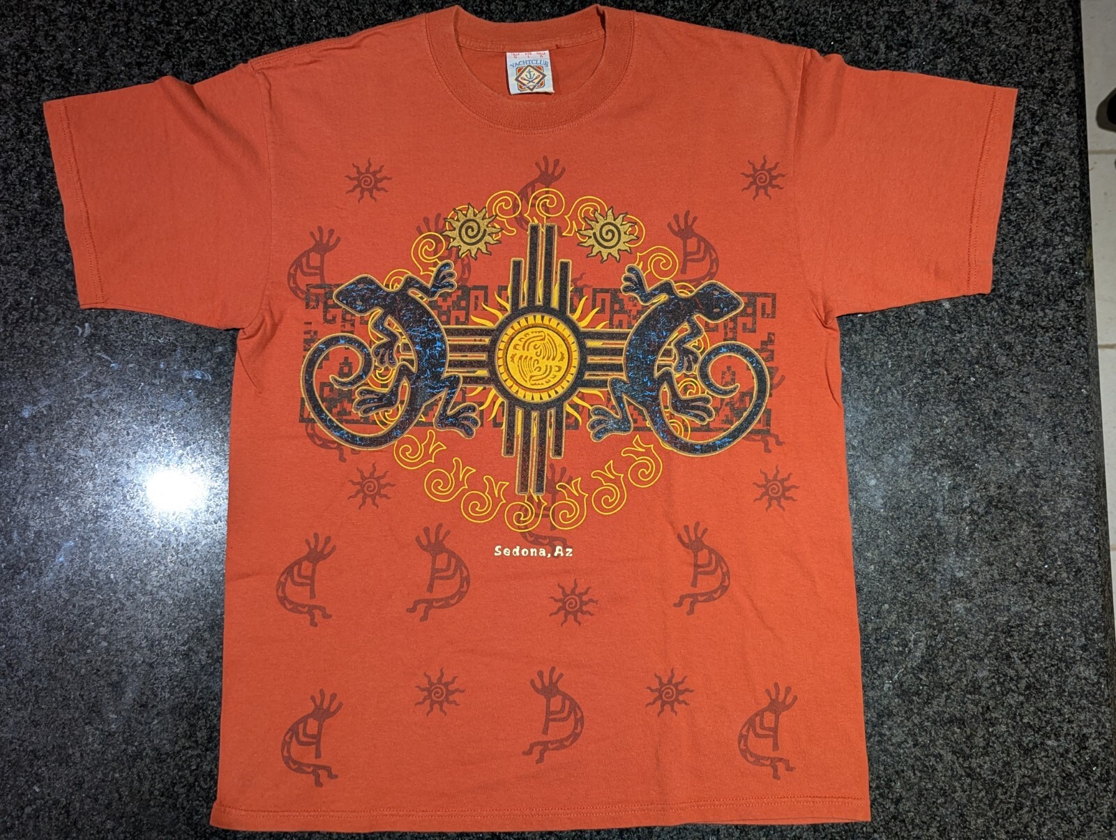 Vintage Sedona Arizona AZ Men’s Large Orange Shirt