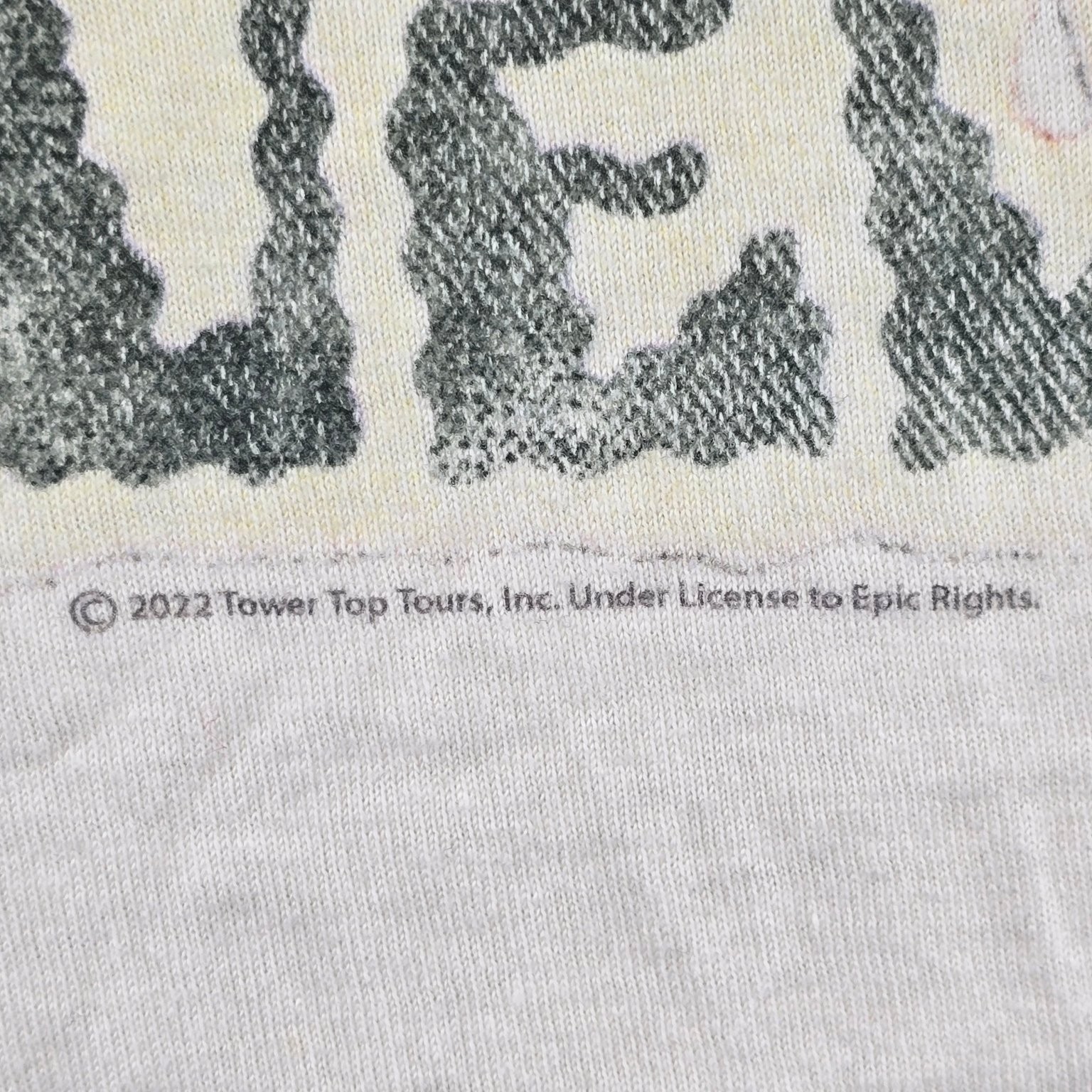 ZZ Top Deguello 2022 Tour Men's Cream L Ring-Spun Cotton T-Shirt Tultex 202 gallery