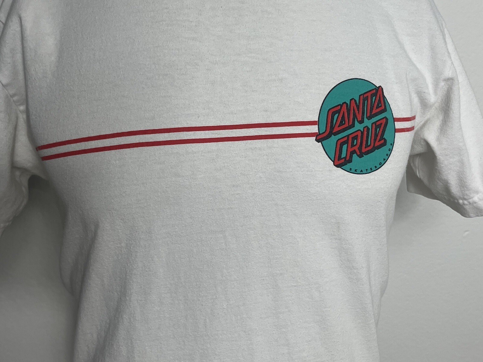 Santa Cruz Skateboards Graphic T-Shirt Mens Unknown Size White Logo Short Sleeve gallery