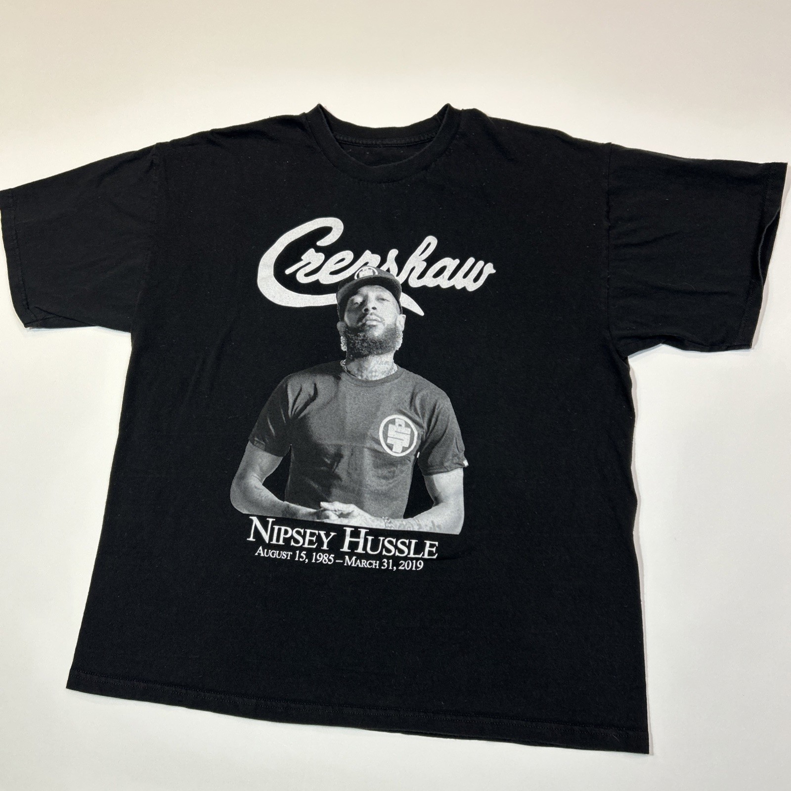 Nipsey Hussle Crenshaw Graphic T Shirt Black Hip Hop Rap Memorial Streetwear Tee gallery