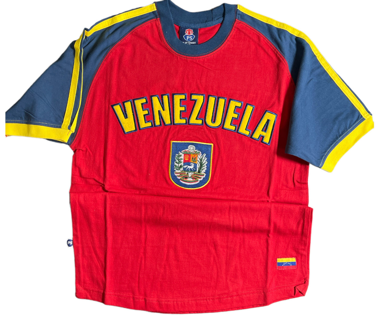 Venezuela Embroidered T Shirt Men 100% Cotton Venezuelan Flag Tee