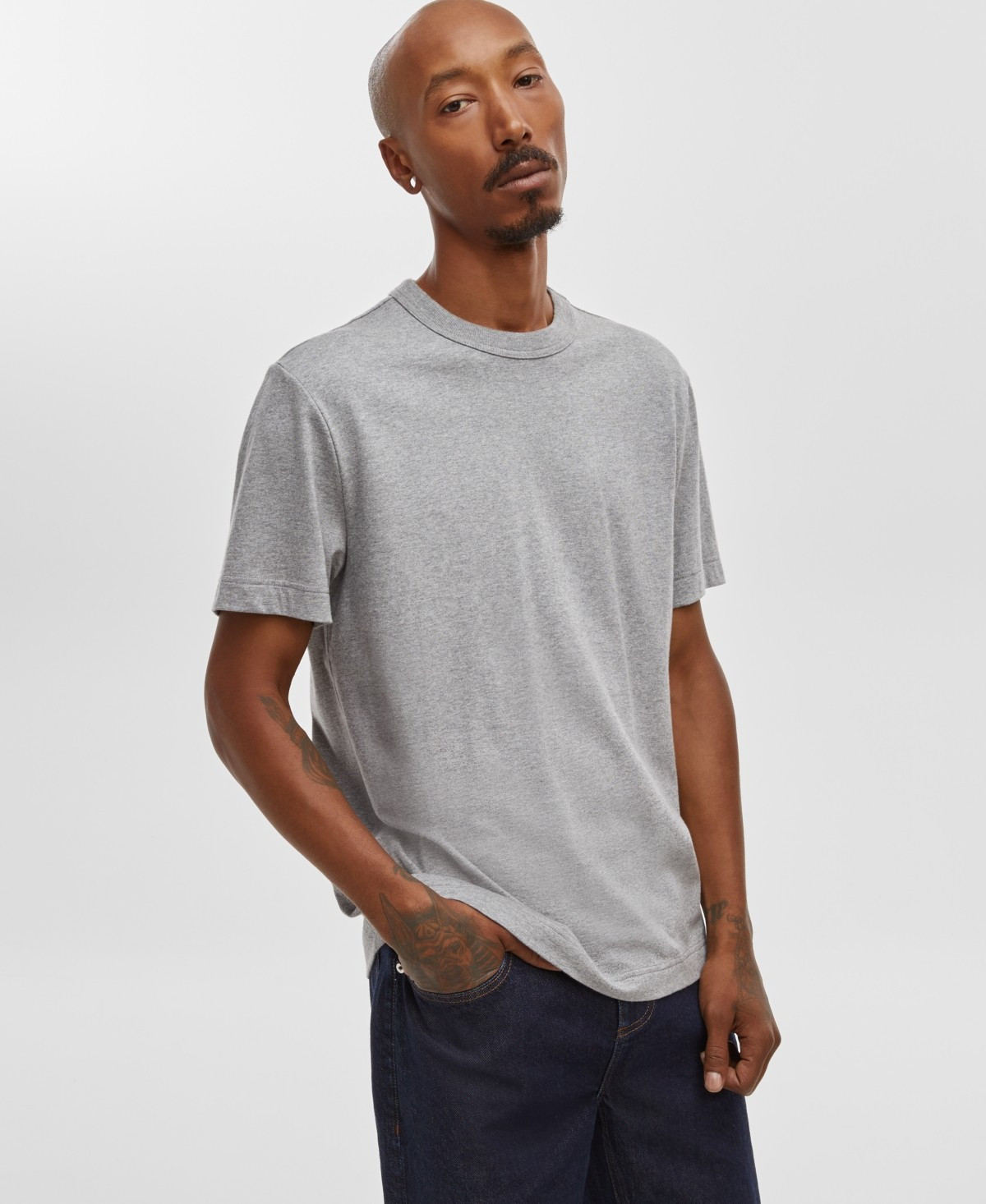 Mode of One Men's Regular-Fit T-Shirt Mid Gray Heather-Small gallery