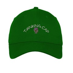 Thinking Cap Style 2 Embroidered Soft Low Profile Hat