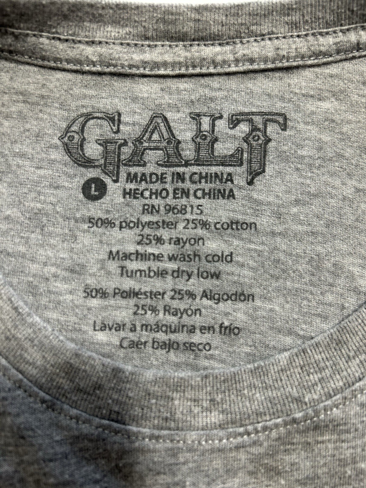 GALT America “USA" Men’s Soft Feel TSHIRT Size Large, Preowned gallery