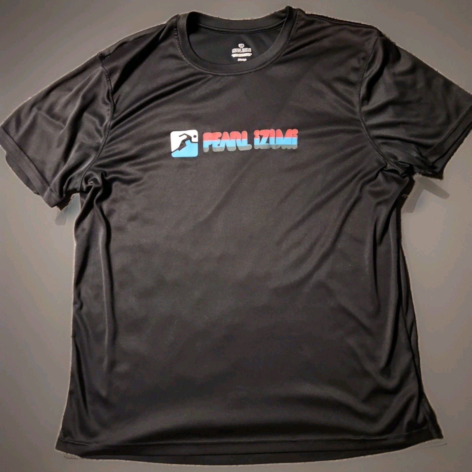 Pearl Izumi Logo Black Microfiber Athletic T-shirt Mens XL gallery